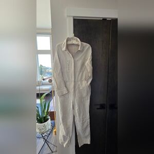 Outerknown Station Jumpsuit In Natural Tan Size Small Petite Like New